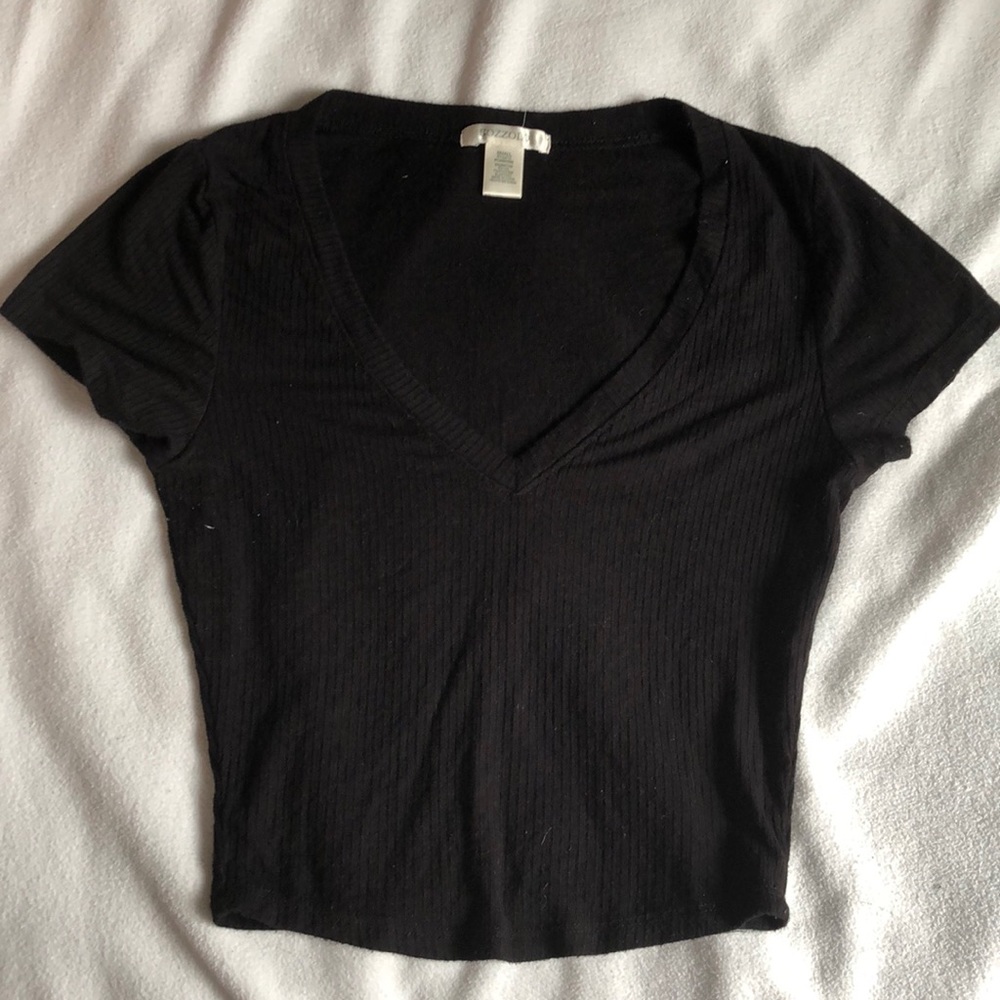 Women’s cropped BOZZOLO black top